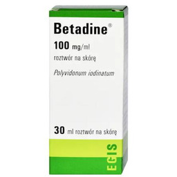 BETADINE 100 mg/ml, roztwór na skórę, 30ml