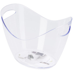 Wiaderko do lodu plastikowe przezroczyste 4 l