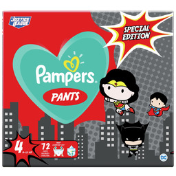 Pampers, Pants Pieluchomajtki, rozmiar 4, 72 Sztuk, 9-15