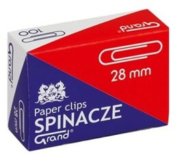 Spinacze biurowe okrągłe GRAND 28 mm 100 sztuk
