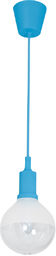 Milagro BUBBLE BLUE ML457 lampa wisząca niebieski klosz
