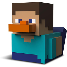 tubbz kaczuszka figurka minecraft steve boxed