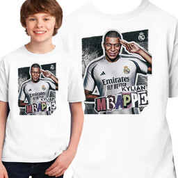 Koszulka Dziecięca Kylian Mbappe Real Madryt Francja Prezent
