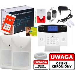Przewodowy Alarm LCD Gsm App Tuya Senior Guard