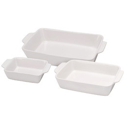 Naczynie żaroodporne ceramiczne białe 3 l / 1,5