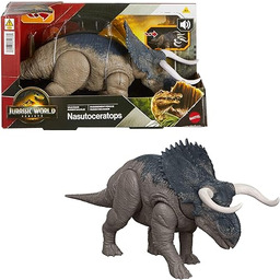 Mattel Jurassic World: Odrodzenie Nasutoceratops Ryczący dinozaur Figurka