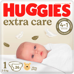 Huggies Extra Care, pieluchy, Disney, rozmiar 1, 2-5