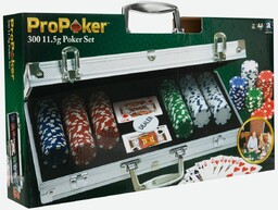 ProPoker 300 żetonów, zestaw walizka
