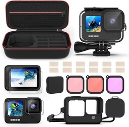 Kuptone KPE-056 zestaw akcesoriów filtr etui GoPro Hero