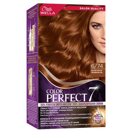 Wella Color Perfect 7, farba do włosów, 6/74