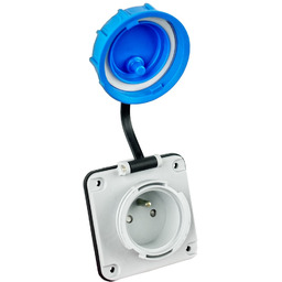 Gniazdo hermetyczne tablicowe TYP F 230V IP68 3101-377-0900