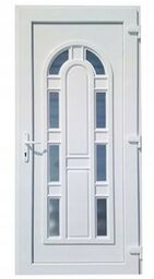 Drzwi zewnętrzne kompozytowe (kolor: biały, strona: prawa, szerokość: