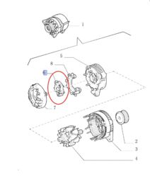 REGULATOR ALTERNATORA 82023583 - 82026634