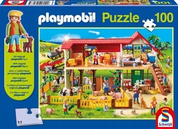 Puzzle 100 Playmobil Farma Figurka G3, Schmidt