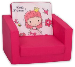 fotel dla dziecka rozkładany princess