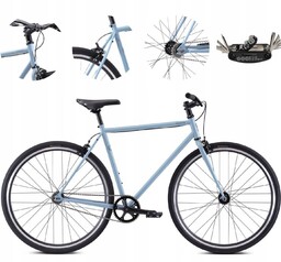 Rower Miejski Ostre Koło 28 Singlespeed Odblaski Lekki