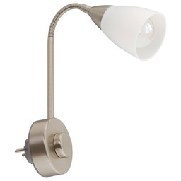 Briloner Ściemniana lampa wtykowa Dimmi matowy nikiel DIMMI,