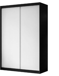 Szafa przesuwna CAMARO 150 cm czarny/biały mat