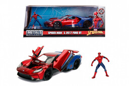 Spiderman, samochód z figurką 2017 Ford GT 1/24