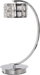 Milagro ALEX ML173 lampa stołowa chrom drobne kryształki