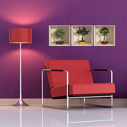 Tatuaż ścienny 3D efekt bonsai 30 x 90