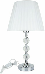 Lampka srebrna kryształ glamour lampa nocna 50,5cm MSK62