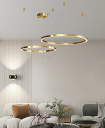 Lampa wisząca Ring złota 80cm 98Watt L148