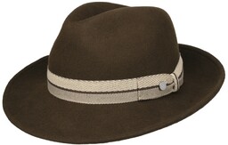 Kapelusz Wełniany Pondreco Bogart by Lierys, brązowy, cm