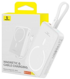 Baseus Powerbank magnetyczny Magnetic Mini 10000mAh, Lightning 20W