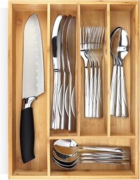 Pristine Bamboo Organizer na sztućce, organizer na przybory