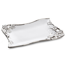 Eurofirany Patera ceramiczna 36x26x4 Karin 01 biała złota