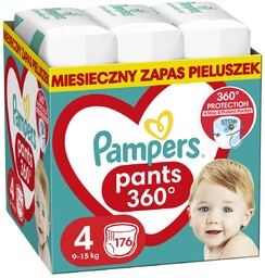 Pieluchomajtki Pampers Active Baby, rozmiar 4, pieluszki 176,