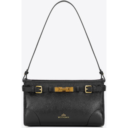 Torebka na ramię ze skóry naturalnej o fakturze