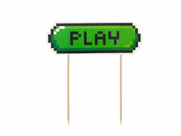 Topper papierowy na tort Play Game on -