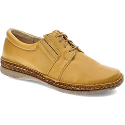 Wasak Żółte Półbuty Wygodne Skórzane Buty