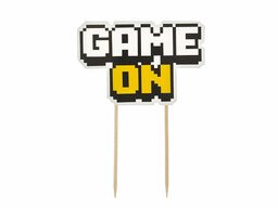 Topper papierowy na tort Game on - 1