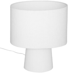 Atmosphera Lampa stołowa z abażurem EIRA, biała, wys.