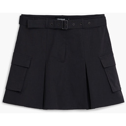 Plisowana spódnica z paskiem