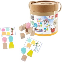 Trefl, Zabawka drewniana, O!Klocki Pasowanki Baby  Bobaski