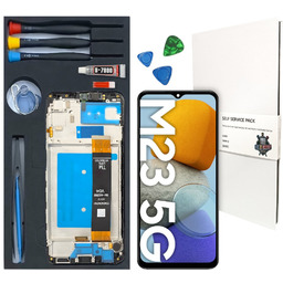 WYŚWIETLACZ LCD DO SAMSUNG GALAXY M23 ORYGINAŁ RAMKA