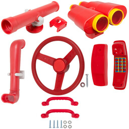 ZESTAW 6w1 - kierownica, peryskop, teleskop, lornetka, telefon,