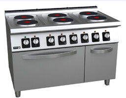 Fagor Professional Kuchnia gastronomiczna elektryczna 6-polowa z piekarnikiem