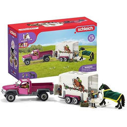 schleich 42346 Pick-up z przyczepą do przewozu koni,