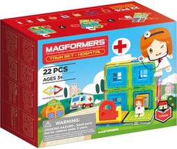 MAGFORMERS Klocki magnetyczne Town Set Szpital 005-717006