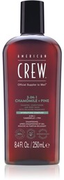 American Crew 3w1 Chamomile&Pine, szampon, odżywka i żel