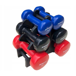 Zestaw hantli Enero Fit (2x1-2x2-2x3 kg) stojak
