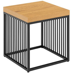Stolik kawowy kwadratowy Strington 40x40 cm dąb czarny