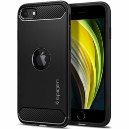 Spigen Etui Rugged Armor iPhone SE 2022/2020, czarne