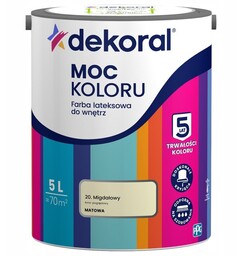 Dekoral Farba Moc Koloru 5l 20 Migdałowy