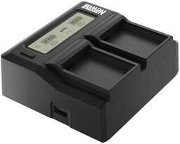 Newell Ładowarka dwukanałowa DC-LCD do akumulatorów Canon LP-E6